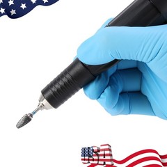 AZDENT 10Pcs Dental Lab Polishing Bur Drills Tungsten Steel Carbide Burs 2.35MM