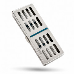 3 GERMAN DENTAL AUTOCLAVE STERILIZATION CASSETTE RACK BOX TRAY FOR 5 INSTRUMENT