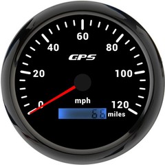 LED Universal 110MM GPS Speedometer 60/80/120/200KMH 80MPH Speed Gauge Meter
