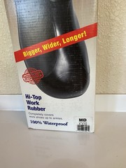 TINGLEY WEATHER-TUF STRETCH RUBBER OVERSHOES FITS MEDIUM 8-9 1/2 MENS NEW IN BOX