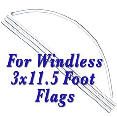 Open Stars and Stripes Windless Stay Open Large Swooper Flag Flutter Flag Bow…