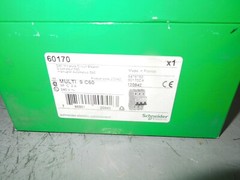 Schneider 60170 Multi 9 C60 C Curve 2A 3p 240VAC 60VDC Din Rail Breaker Surplus