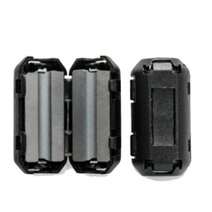10 Pack Ferrite Beads Clip-on Ring Core RFI EMI Noise Filter Clamp Choke Coil US
