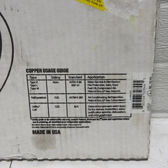 Dehydrated Refrigeration Coil Tube, 0.25-In. O.D.,