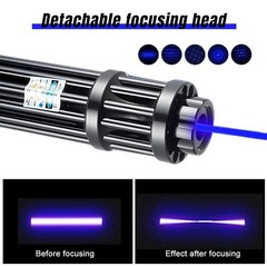 New 450nm Blue Laser Pointer Pen Visible Beam Light Zoom Focus Lazer US