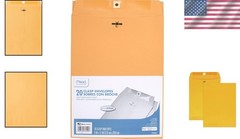 Secure 9″ x 12″ Brown Kraft Clasp Envelopes – 20 Pack for Reliable Mailing