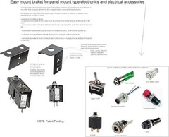 Universal Mounting Bracket For Panel Push Button Breakers Toggle Switches Fus…