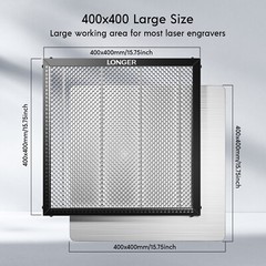 LONGER RAY5 Laser Engraver 130W with 400*400mm honeycomb bed, laser cutter.