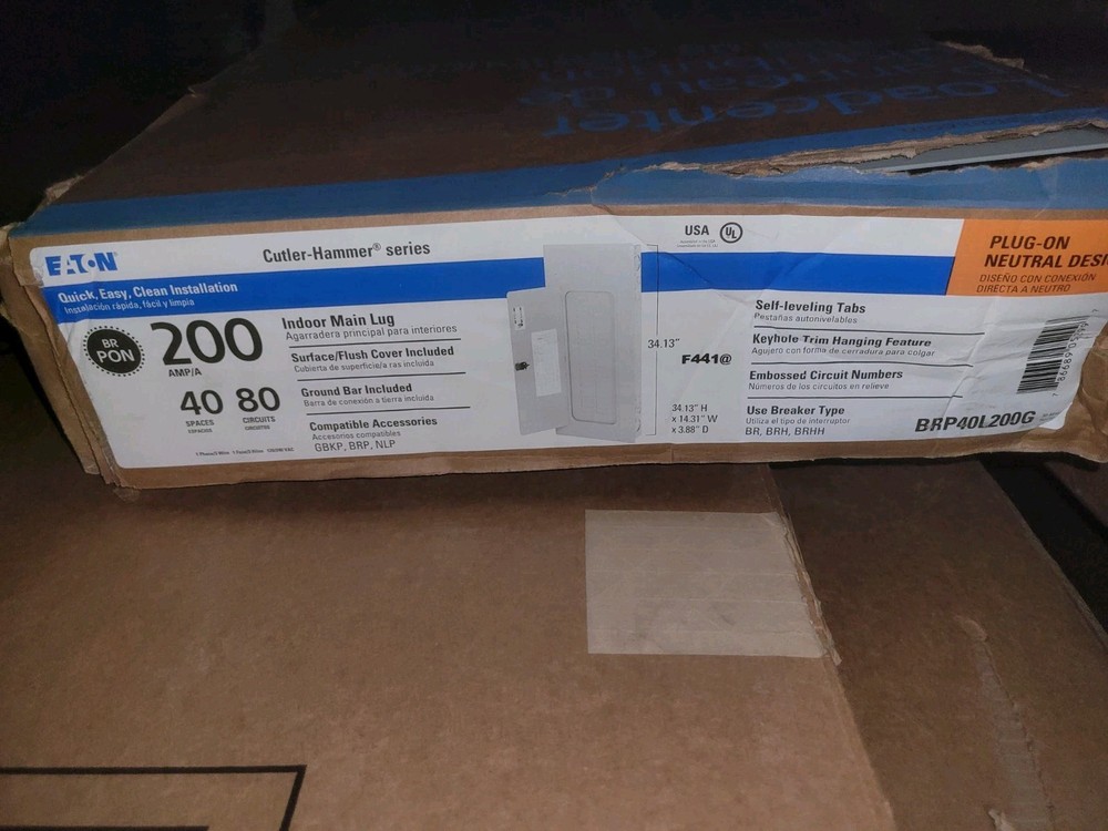 EATON BRP30L200G MAIN LUG LOAD CENTER