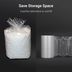Air Pillow Film Bubble Cushion Roll Wrap Packaging 3000pc 984ft x 4″ x 8″