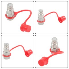 3/8 Flat Face Hydraulic Quick Connect Male Coupler 3/8 NPT Thread Heavy Duty