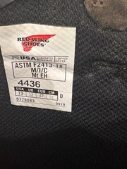Red Wing 4436 Mens Waterproof Metatarsal Guard Pull On Work Boots Brown 13 D