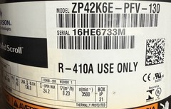 Copeland ZP42K6E-PFV-130, Scroll compressor, 220V, R-410a, Single Phase