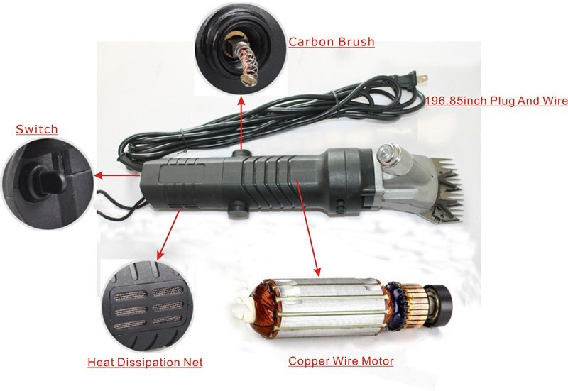 110V 320w Sheep Alpaca Goat Clipper Electric Shearing Machine Wool Clipping Shea