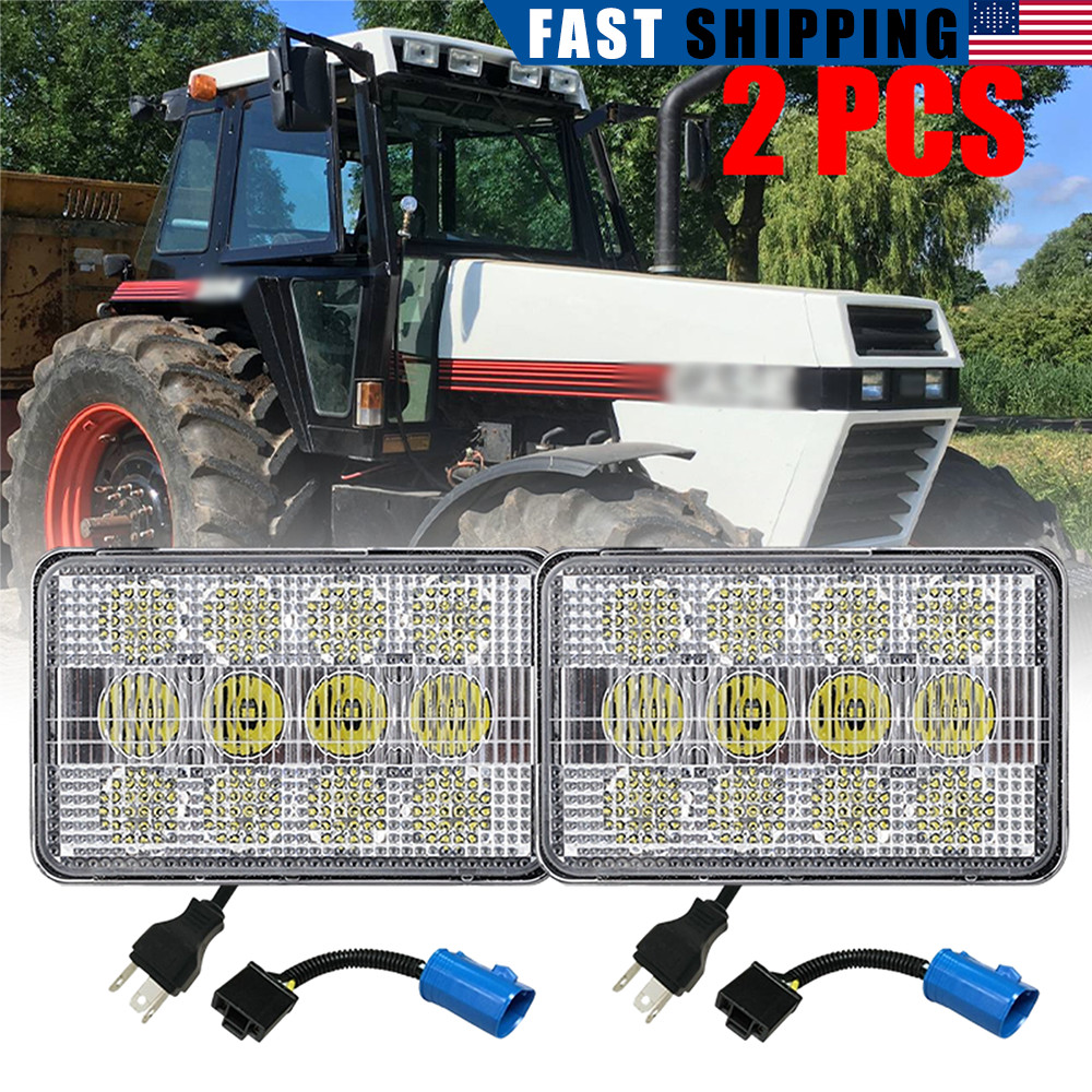 LED Front headlights For Case Tractors 1294 1394 1494 1594 2094 2294 2394 2594