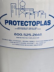 Protectoplas Mixing Tank Model MT-55-23 w/Control, Motor, Impellor, & Stand 115V