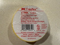 NEW 3M Scotch Vinyl Color Coding Electrical Tape 1700C Rainbow Multi-Color8 Pack
