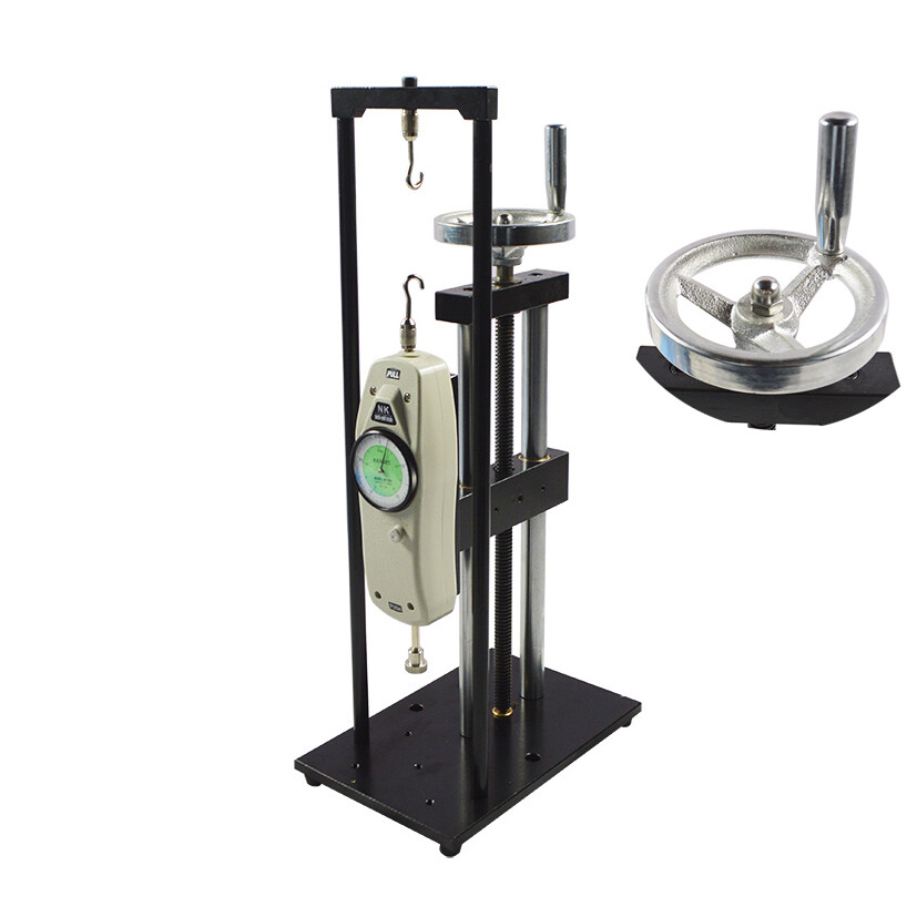 500N Vertical Screw Test Stand with Push/Pull Force Gauge 0-50kg 0.4″ Stroke