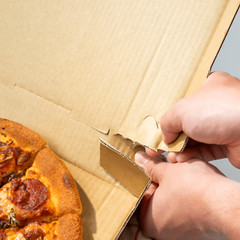 Karat Corrugated Pizza Box, 12”x12”x2”, Generic Print – 50 pcs, FP-PBF12WG