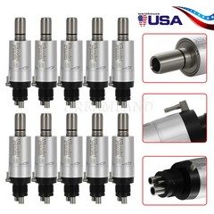 10pcs ASkeadnt Dental Low Speed Handpiece Air Motor E-type 4 Holes FX