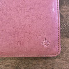 Franklin Covey Portfolio Binder Pink Leather *see pics