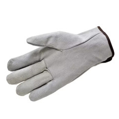 Premium Split Cowhide Large Straight Thumb Leather Gloves (3-Pair)
