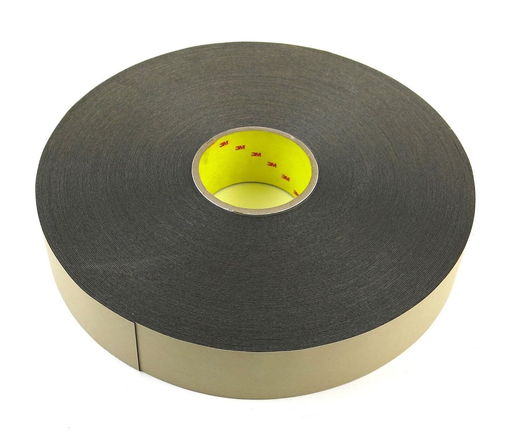 3M 4492B Double Coated Polyethylene Double Sided Black Foam Tape 2 in x 72 Yds