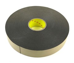 3M 4492B Double Coated Polyethylene Double Sided Black Foam Tape 2 in x 72 Yds