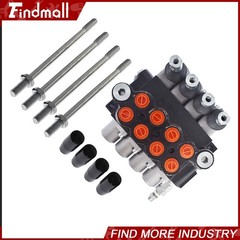 4 Spool Hydraulic Monoblock Double Acting Control Valve 11 GPM SAE Ports 3625PSI