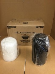 NEW Pactiv Newspring NC718B 16 Oz Microwaveable Round Container & Lid, 150/Case