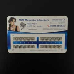 10Sets Dental Orthodontic Brackets MIM Monoblock Mini Roth/MBT 022/018 345 Hooks