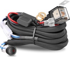 12V 40A Wiring Harness Kit for LED Light Bars, Fog, Work & Driving Lights
