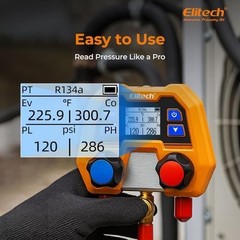 Elitech Digital Manifold Gauge for HVAC, Refrigeration & AC Systems – Support…