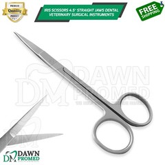 Iris Scissors 4.5″ Straight Jaws Dental Veterinary Surgical Inst German Grade