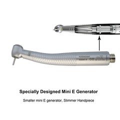 COXO Dental Self Power High Speed Handpiece 4 Hole E generator NSK QD-J Coupler
