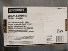 NEW Everbilt Screws/Washers For XPS Foam Backer Board (1006605436)