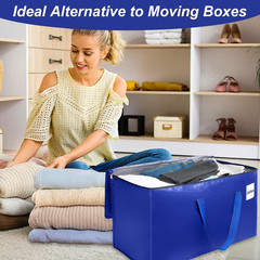 4 Pack XL Heavy Duty Moving Bags with Reinforced Stitching & Smooth Dual Zippers
