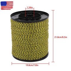 3366Ft 1/8 inch Electric Fence Wire Fencing Polywire Horse Cattle Livestock