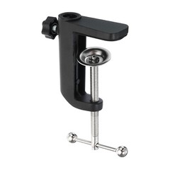 0.49″ Hole Dia. Universal C-Clamp Table Lamp Mic Arm Mount Desk Clamp Black