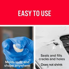 Plastic Repair Epoxy Putty 2 oz Waterproof Heat Resistant For Automotive Marine