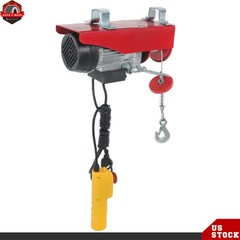 Mini Electric Hoist 440lbs/200kg 6.6ft/2m Wired Remote Control 110v