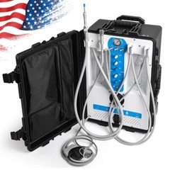 Portable Dental Delivery Unit with Air Compressor Suction Strong Weak Suction