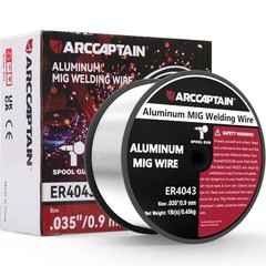 ARCCAPTAIN Silicon Aluminum Mig Welding Wire ER4043 .035″ 1 Pound Spool Roll New