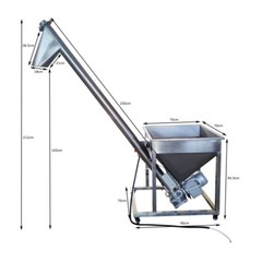 220V Screw Type Automatic Feeding Loading Machine Upload Transit 1Kw