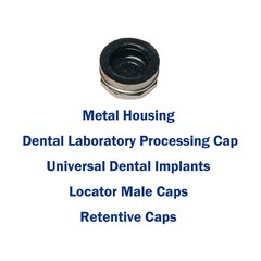 US 6PCS Dental Overdenture Locator Abutments Retention Caps For Implant Inserts