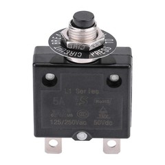 20A Thermal Circuit Breaker 125-250V AC 50V DC Manual Reset Overload Protector