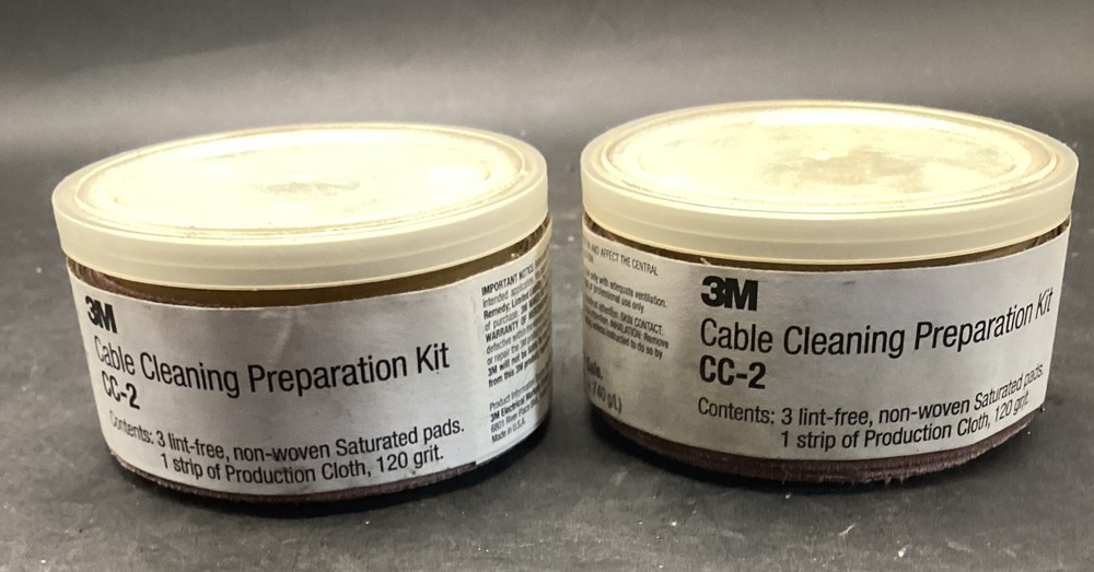 Lot Of 2 3M Cable Cleaning Preparation Kit CC-2