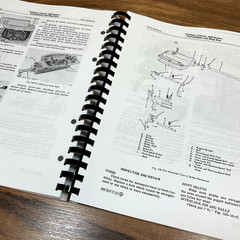Service Manual Parts Catalog Set for John Deere 1010 Crawler Tractor Dozer Shop