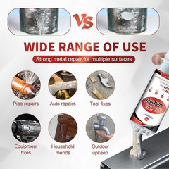 Heavy Duty Metal Repair Epoxy – Casting Adhesive & Filler for Aluminum, Steel, I