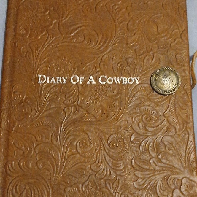 Roy Rogers Diary of a Cowboy Brown Embossed Cover Illustrated Journal